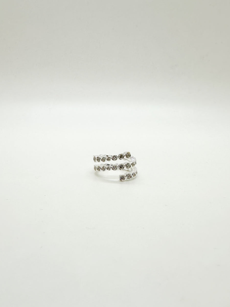 【関税送料込】RAGBAG Odetteスパイラル クリスタルリング** Odette Spiral Earrings – Ragbagstudio