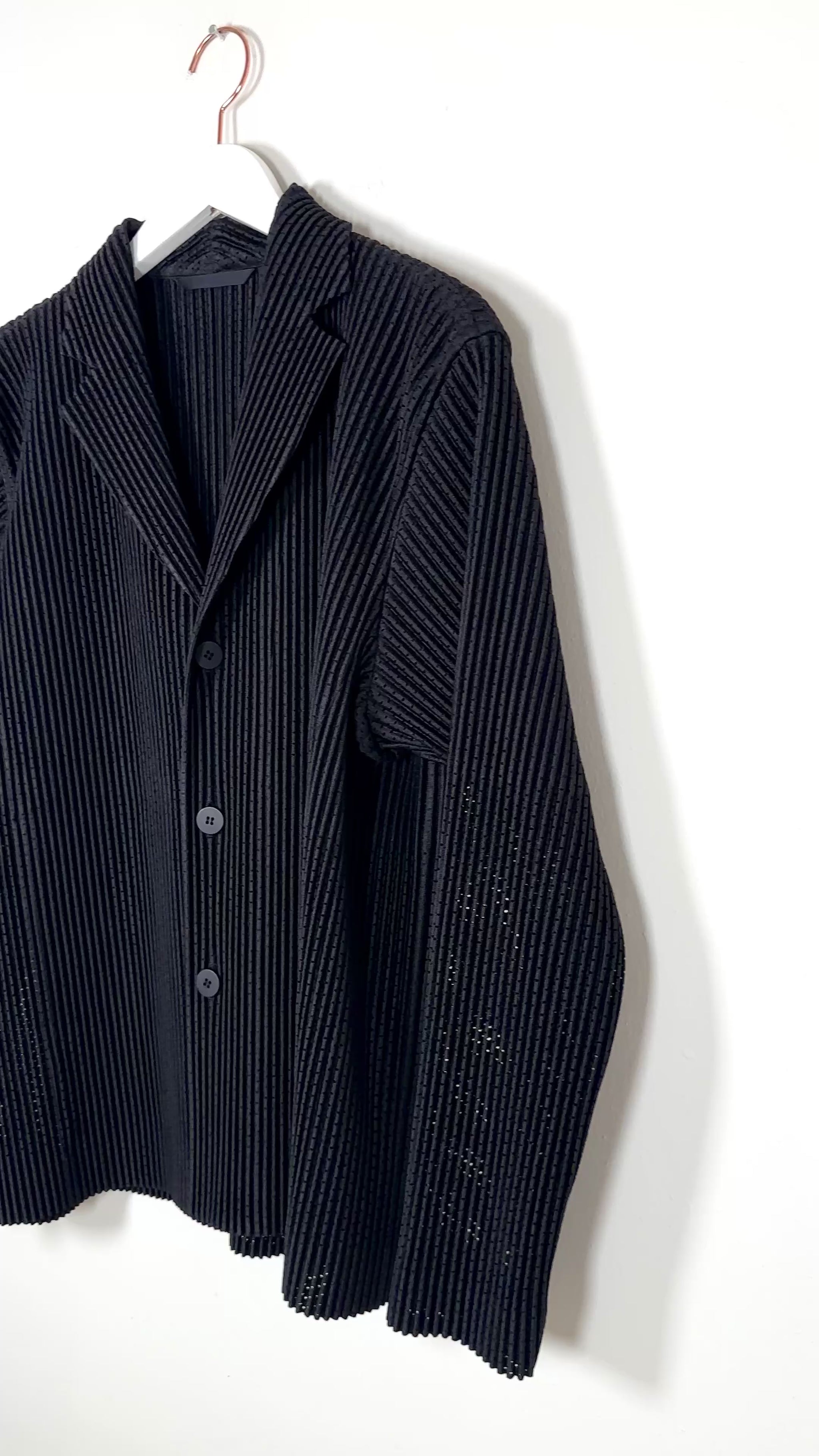 Homme Plisse Issey Miyake - Outer Mesh Jacket - Black – Piermarini